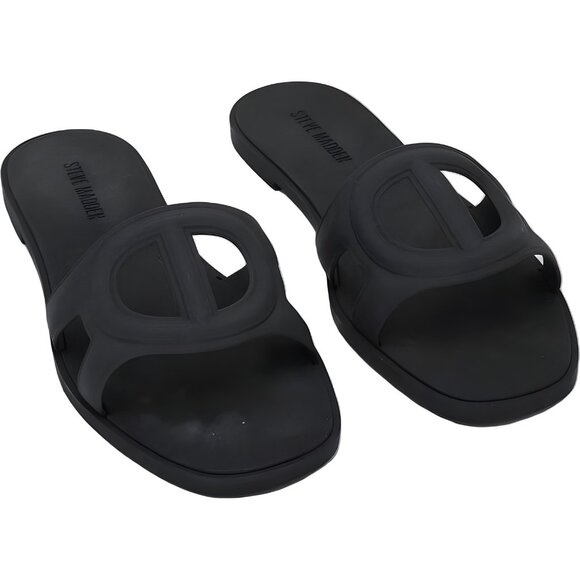 Steve Madden Jellie Jelly Slide Sandals Black Women's US 9M - Picture 1 of 6
